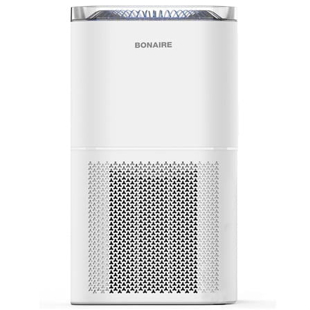Bonaire: A4S Air Purifier - White, Covers Up To 1380 ft², 3-In-1 HEPA13 Filter, PM2.5, WiFi, 27db, Remove Home Dust-Smoke-Hair-Pollen-Pollutants-Odor