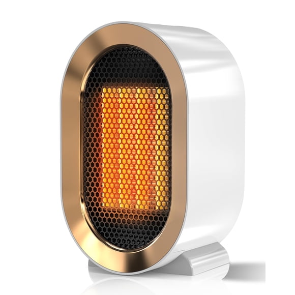 Calefactor portátil de interior QQT PTC cerámico 1200 W blanco
