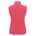 thumbnail image 2 of Women's Lightweight Fleece Softshell Vest Windproof Sleeveless Jacket Outerwear with Zipper Pockets Red XXL, 2 of 8