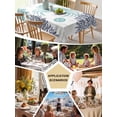 thumbnail image 5 of Turquoise Crab Coastal Table Cloth, Summer Coral Nautical Waterproof Tablecloth for Square Tables, Reusable Washable Fabric Table Cover for Restaurant Kitchen Dining Tables 54"x54", 5 of 6