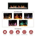 thumbnail image 4 of Litedeer Homes Electric Fireplace Insert ZEF75V Litedeer Latitude Smart linear Electric Fireplace Wifi enabled 65 inch, 4 of 5