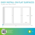 thumbnail image 3 of Pemberly Row Wood 48" x 72" 3 Door Enclosed Bulletin Board in Natural, 3 of 5
