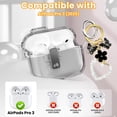 thumbnail image 3 of Funda Fotbor para AirPods Pro 3 2025 con cierre seguro y llavero en negro, 3 of 7