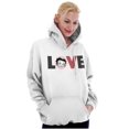 thumbnail image 5 of Betty Boop Cartoon Polka Dots Love Hoodie Sweatshirt Women Brisco Brands M, 5 of 6