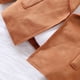 thumbnail image 2 of Gibobby Chaqueta de invierno para niñosAbrigo cálido informal para niñas, otoño e invierno, solapa grande, corto, Color sólido, informal, para niños medi(Marrón, 4-5 Años), 2 of 5