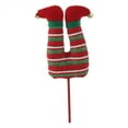 thumbnail image 4 of FVDPWYE Christmas Elf Leg Pick Farmhouse Wreath Party Lawn Plush Stuffed Tree Topper Red Green White, 4 of 9