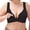Black, variant on High Support Front Closure No Underwire Bras for Women Adjustable Strap Full Coverage Jelly Bras Comfortable Seamless Underwear