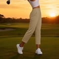 thumbnail image 6 of FAIWAD Travel Pants Women High Waisted Stretch Athletic Golf Ankle Pants Dressy Business Work Trousers, 6 of 9