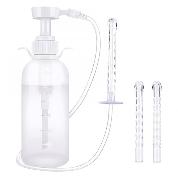XIRQI Anal Douche Kit for Women Gentle Cleansing Pressure Bottle Adult Pleasure Accessory Hygienic Bathroom