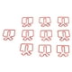 thumbnail image 4 of Clips de papel con forma clips de papel ligeros portátiles para la escuela ANGGREK Otros, 4 of 8
