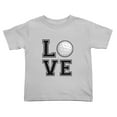 thumbnail image 1 of Golf Love Cute Toddler T-Shirts for Boys Girls (Gray, 4T), 1 of 5