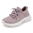 thumbnail image 4 of enyan Little Boys Girls Soft Strap Mesh Jogger Athletic Sneakers (Little Kid/Big Kid) Purple,4, 4 of 7