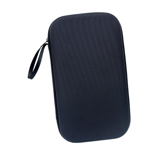 Estuche para palas de ping pong, bolsa de transporte, soporte protector, almacenamiento de palas de tenis de mesa Negro para 1 paleta
