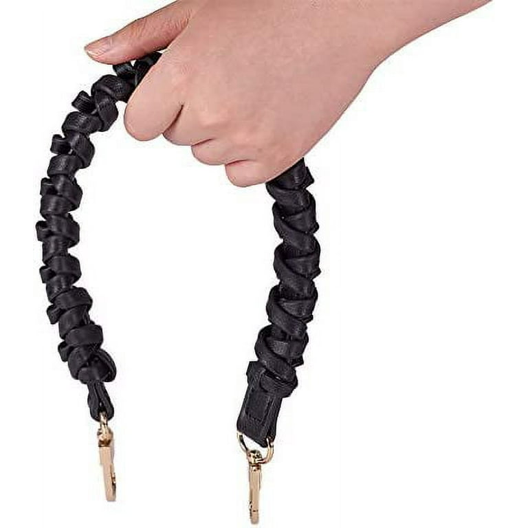 PH PandaHall Braided Purse Strap, 1pc 17 PU Leather  Replacement Handle Short Handbag Strap Top Handle with Golden Hardware for  Tote Crochet Pochette Designer Bag, Black : Arts, Crafts & Sewing
