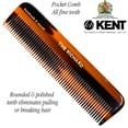 thumbnail image 4 of Kent A FOT Handmade All Fine Tooth Saw Cut Beard Comb - Pocket and Travel Comb - Styling Comb or Wet Comb for Fine or Thinning Hair, Beard Care, and Hair Care for the Essential Kent Beard Kit, 4 of 28