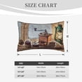 thumbnail image 6 of Bixox Oil Lamp Coffee Beans Printed Pillow Protector,Super Soft Ideal for Home,Guests,Rentals - 14"x20", 6 of 8