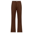thumbnail image 5 of NFTOEIULA Women High Waist Button Straight Wide Leg Jeans Pants With Pockets, 5 of 6