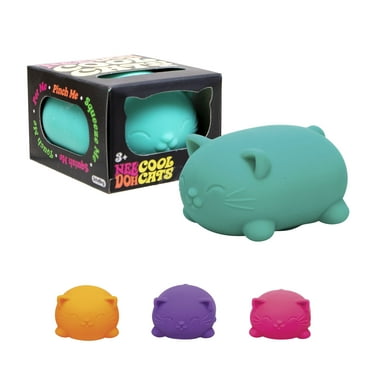 Nee Doh Cool Cats Squishy Fidget Ball, Novelty Toy, Multiple Colors, Children Ages 3+