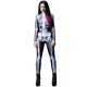 thumbnail image 1 of Disfraz de esqueleto 3D para hombre y mujer, traje de Cosplay con estampado de calavera para Halloween, 1 of 4