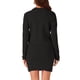 thumbnail image 3 of Conjunto Casual de 2 Piezas INSPIRE CHIC para Mujer, Chaqueta Corto de Suéter Elástico y Falda, Negro, 3 of 6