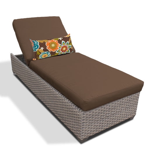 TK Classics Reclining Chaise Lounge with Cushion