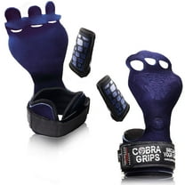 Cobra Grips Cross Training Grips Best Gymnastics Grips Keep Your Hands Free From Blisters & Callouses Pullups Weight Lifting Chin Ups, Blue - Medium
