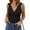 Black, variant on Summer Sleeveless Women Deep V-neck Slim Lace Tank Tops Camisole
