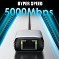 thumbnail image 3 of 2X USB 3.2 to 5Gbps Ethernet Adapter RTL8157 5000Mbps RJ45 Network Converter for Laptop Support 5G,2.5G,1G,100Mbps, 3 of 7