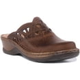 thumbnail image 1 of Josef Seibel Catalonia 41 Women's Leather Closed Toe Mule Sandal In Brown Size 6, 1 of 6