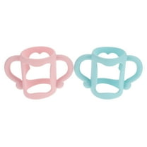 MEIBUTYUP 2pcs Silicone Baby Bottle Handles Universal Milk Bottle Grip for Kids