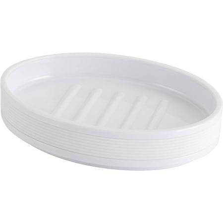 Mainstays Soft Touch White Soap Dish, 1 Each