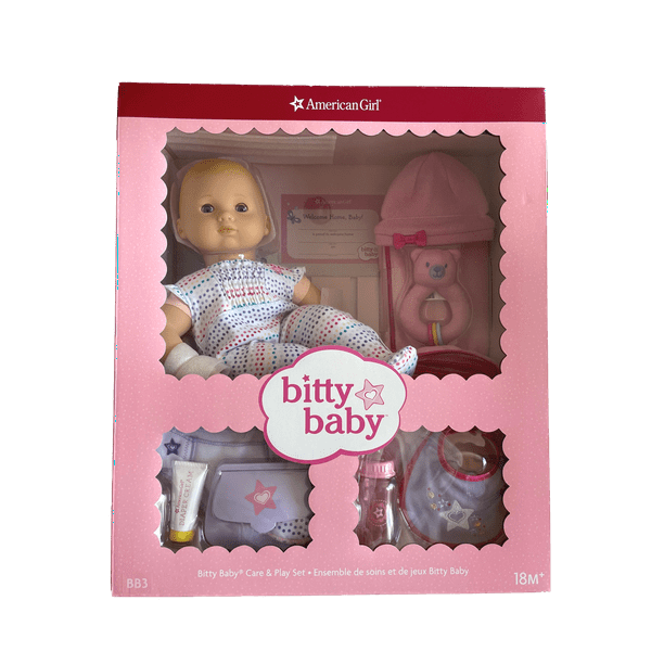 American Girl Bitty Baby Care & Play Set 15 Inch Doll & Accessories BB3