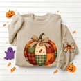 thumbnail image 5 of VKOYWKM Women's Fall Thanksgiving Sweatshirt Pumpkin Graphic Crewneck Long Sleeve Pullover Top, 5 of 5