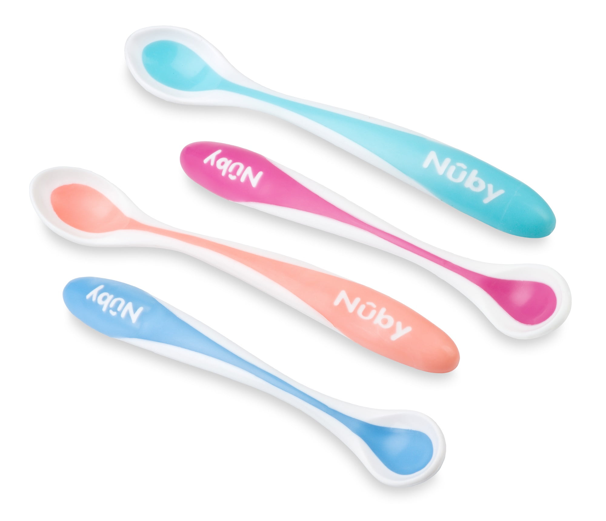 Haalbaar kraai Correlaat Nûby First Solids Hot Safe Spoons, 4m+, 4 count - Walmart.com