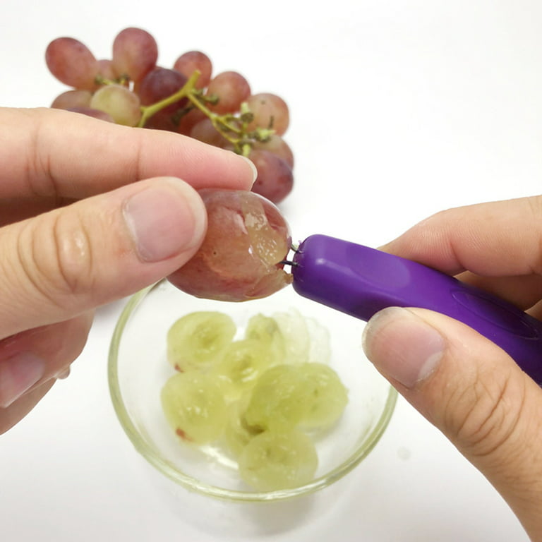 Grape Peeler,Fruit Grape Skin Peeler Remover Mini Portable Kitchen Gadget  Peeling Tool,Grape Cutter Grape Slicer for Toddlers Baby, Quarter Slicer