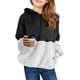 thumbnail image 1 of Niñas Fuzzy Fleece Pullover Hoodies Sudadera Casual Loose Outwear Coat con bolsillos 4-13 años Adepaton WMPH-1171-25, 1 of 7