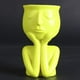 thumbnail image 5 of Macetas de Cerámica para Macetas, Macetas Suculentas, , Escultura, Estatua, Maceta para Escritorio, Interior, Exterior, Maceta de Estatu Yellow_A, 5 of 6