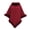 Wine Red, variant on Joernso Women Triangle Shawl Wrap Solid Color Plaid Pattern Faux Fur Trim Lightweight Warm Cloak Scarf Shoulder Top Cape