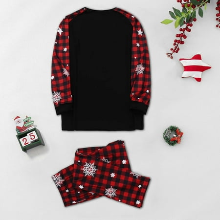 

CAICJ98 Christmas Gifts For Mom Matching Family Christmas Pajama Set Henley Collar Sleepwear Set Long Sleeve Pj Set Comfy Nightwear Lounge Set