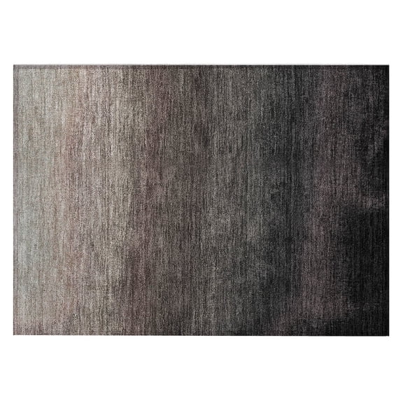 Dalyn Rugs Machine Washable Indoor/Outdoor Chantille Black 1'8" x 2'6" Rug
