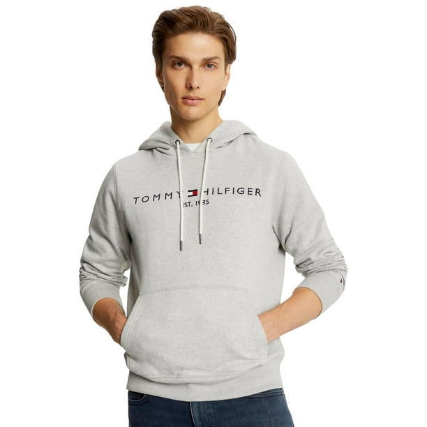 Sudadera con capucha Tommy Hilfiger con logo bordado para hombre