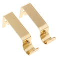thumbnail image 2 of Set of 2 Metal Drapery Curtain Rod Bracket Holder for 0.62 Inch Rod,Sturdy Steel Golden, 2 of 6