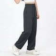 thumbnail image 3 of Posijego Kids Girls School Uniform Pants High Waisted Wide Leg Formal Dress Pants Girls School Uniform Pants with Pockets, 3 of 8