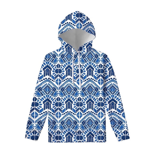 Sweat à Capuche Graphique Tribal Aztèque Ancien pour Hommes Femmes Décontracté Imprimé 3D Coloré Manches Longues Pull