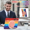 thumbnail image 6 of Allytech Rugged Case for Samsung Galaxy Tab S9 FE/S9/S8/S7 11 Inch Tablet, 360 Rotating Stand Shoulder Strap Shocproof Protective Lightweight Kids Friendly Anti-Scratch Bumper Case Cover - Colorful, 6 of 10