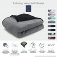 thumbnail image 2 of Ella Jayne Reversible 48"x72" Weighted Blanket - Grey/Black - 15lb, 2 of 7