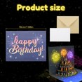thumbnail image 2 of 3D Pop Up Birthday Card With Lights And Music, Happy Birthday Greeting Card With LED Fireworks And Cake, Musical Birthday Card For Friends And Family (7x7 Inches),Style 1, 2 of 5