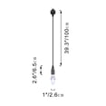 thumbnail image 5 of FSLiving H Type Track Ligh,Black Ceiling Customizable Remote Control, Color Changing RGB Tunable White E12 Smart Bulb Cone Lights H Track Mounted for Kitchen Island Shopwindow Media Studio - Set of 3, 5 of 8