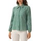 thumbnail image 4 of CAMISA ELEGANTE DE MUJER CON PUFF Y MANGAS LARGAS, BOTONES Y COLLAR, TALLA S, VERDE GUISANTE, 4 of 5