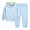 Light Blue, variant on Esaierr 2PCS Kids Toddler Boys Girls Clothes Hoodie Tracksuit Outfits Fall Sweatshirts Set 1-11 Years Pullover Sweatshirt Tops jogging Pants Set Unisex